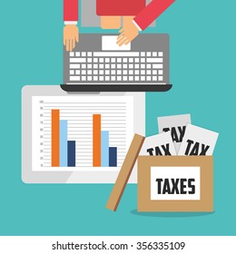 tax time design, vector illustration eps10 graphic 