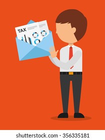tax time design, vector illustration eps10 graphic 