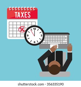 tax time design, vector illustration eps10 graphic 