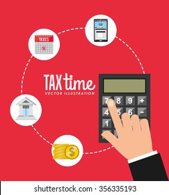 tax time design, vector illustration eps10 graphic 