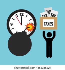 tax time design, vector illustration eps10 graphic 
