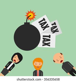 tax time design, vector illustration eps10 graphic 