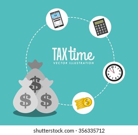 tax time design, vector illustration eps10 graphic 
