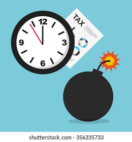 tax time design, vector illustration eps10 graphic 
