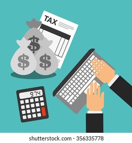 tax time design, vector illustration eps10 graphic 
