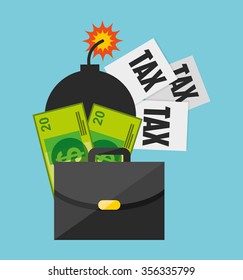 tax time design, vector illustration eps10 graphic 