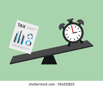 tax time design, vector illustration eps10 graphic 