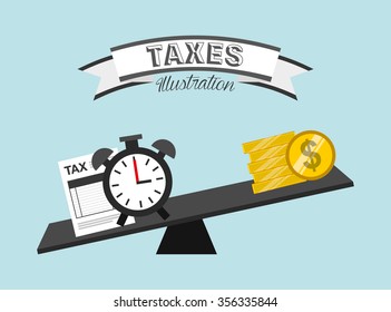 tax time design, vector illustration eps10 graphic 