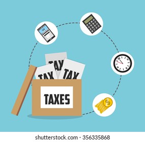 tax time design, vector illustration eps10 graphic 
