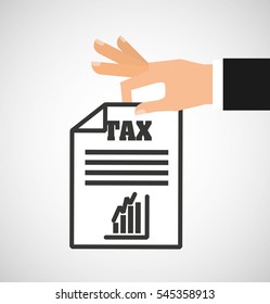 tax time flat line icons vector illustration design
