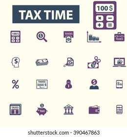 tax time icons
