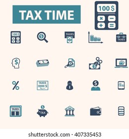 tax time icons
