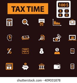 tax time icons
