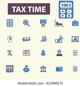 tax time icons

