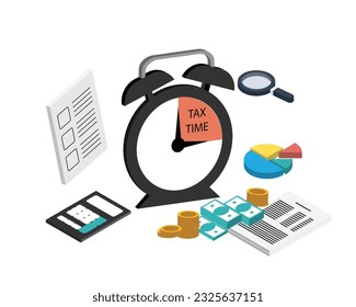 tax time planning for preparation of Year end tax to calculate and submit your income tax yearly