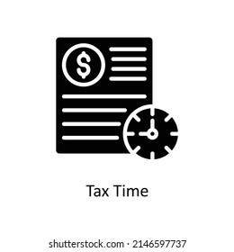 Tax Time Vector Solid icons for your digital or print projects.