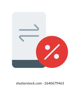 Tax Transaction Vector for Financial Management and Filing. Online tax payment icon, e-filing design, finance record concept