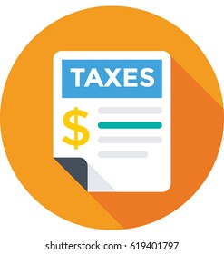 Tax Vector Icon 