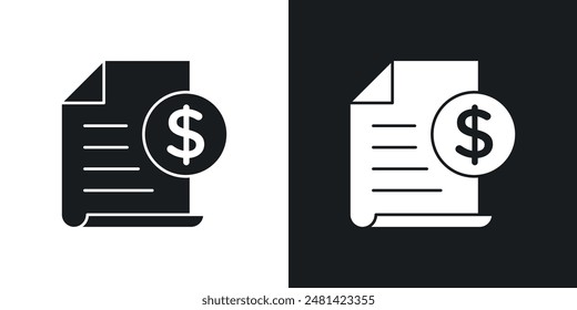 Icono de Vector de impuestos en color negro.