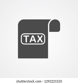 Tax vector icon sign symbol