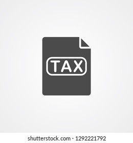Tax vector icon sign symbol