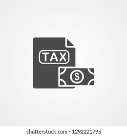 Tax vector icon sign symbol