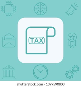 Tax vector icon sign symbol