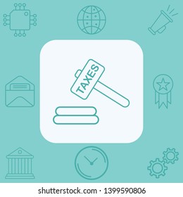 Tax vector icon sign symbol