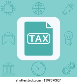 Tax vector icon sign symbol