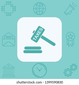 Tax vector icon sign symbol