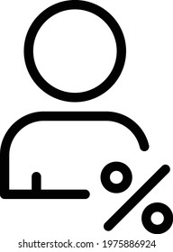 tax vector thin line  icon