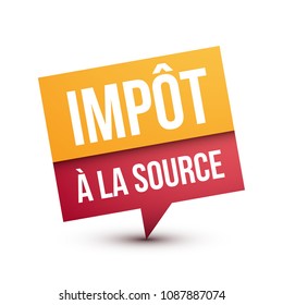 Tax Withheld at Source in French