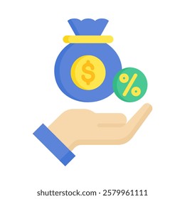 Taxation Icon Element For Design
