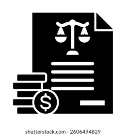 Taxation Icon Element for Design