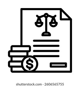 Taxation Icon Element for Design