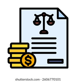 Taxation Icon Element for Design
