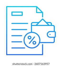Taxation Icon Element for Design