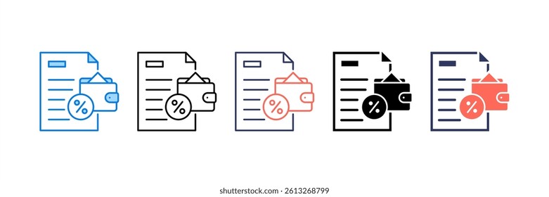 Taxation Icon Element for Design
