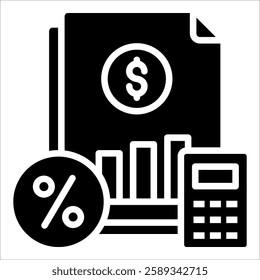 Taxation Planning Icon Element For Design