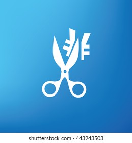 Tax,cut design on blue background,vector