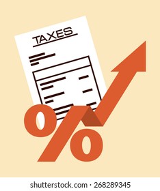 taxes concept design, vector illustration eps10 graphic 
