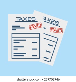 taxes concept design, vector illustration eps10 graphic 