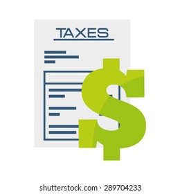 taxes concept design, vector illustration eps10 graphic 