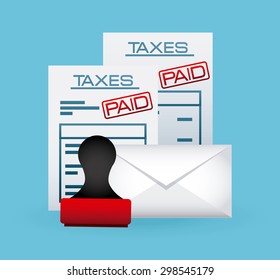 taxes concept design, vector illustration eps10 graphic 