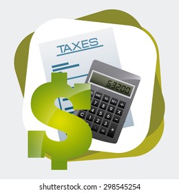 taxes concept design, vector illustration eps10 graphic 