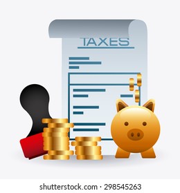 taxes concept design, vector illustration eps10 graphic 