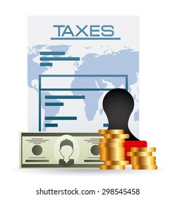 taxes concept design, vector illustration eps10 graphic 