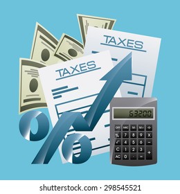 taxes concept design, vector illustration eps10 graphic 