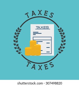 taxes concept design, vector illustration eps10 graphic 