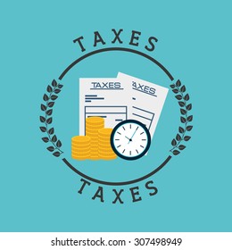 taxes concept design, vector illustration eps10 graphic 